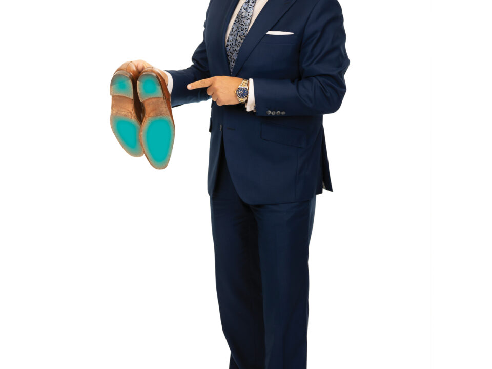 Goran Todorovic showing his sole