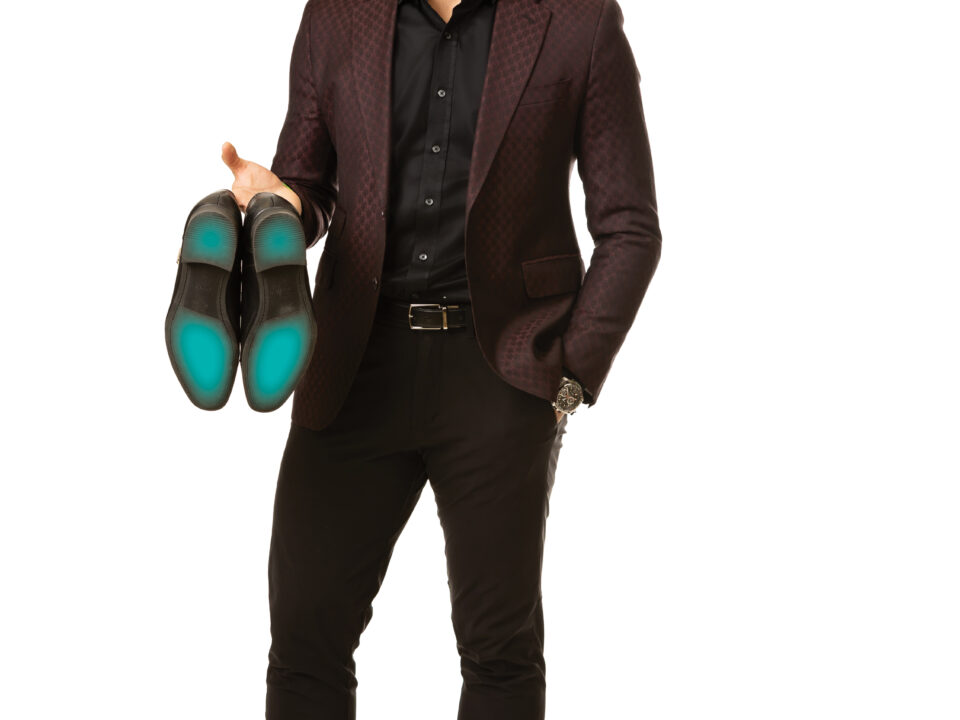 Mike DiPietro showing his sole